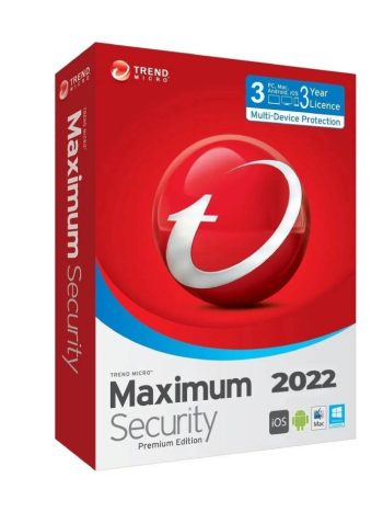 Trend Micro Maximum Security 2022 for PC, Mac, Android or iOS devices Antivirus